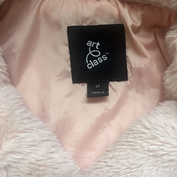 Girls Faux Fur Jacket - Picture 2 of 5